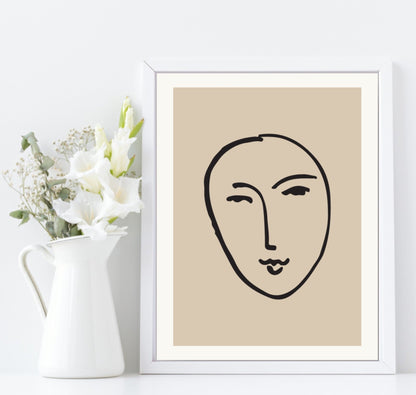 Henri Matisse Print | Abstract Face Wall Art