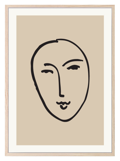 Henri Matisse Print | Abstract Face Wall Art