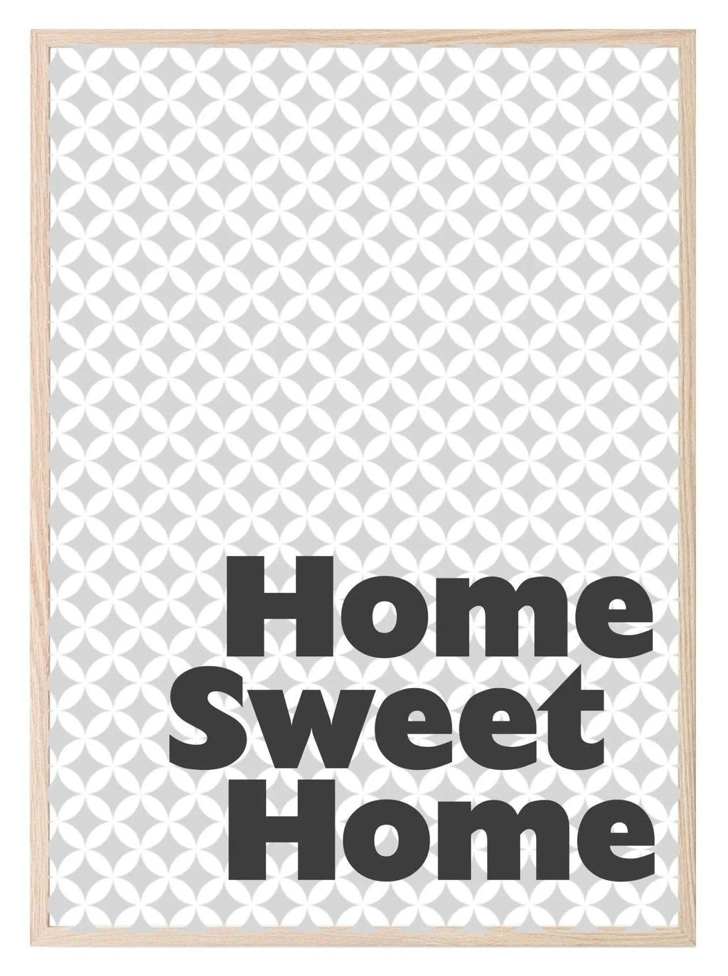 Home Sweet Home Print | Monochrome House Wall Art - Larosier Prints