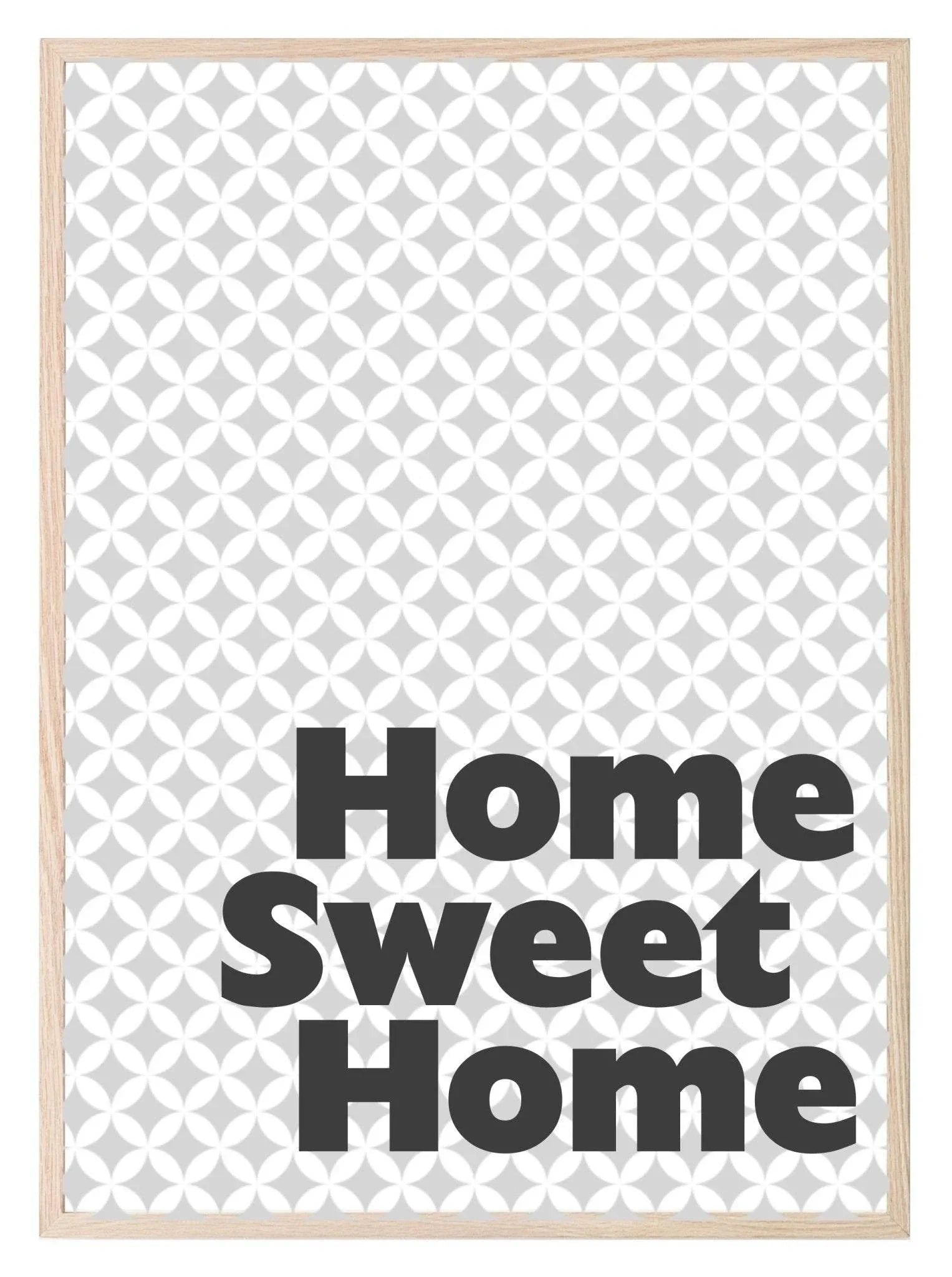 Home Sweet Home Print | Monochrome House Wall Art - Larosier Prints