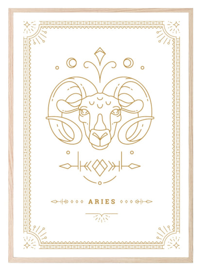 Horoscope Zodiac Prints | Star Signs | Astrology Wall Art Aries