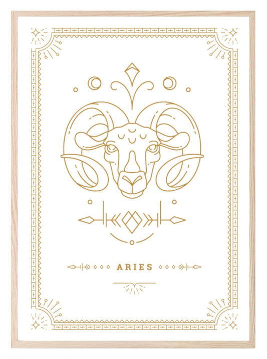 Horoscope Zodiac Prints | Star Signs | Astrology Wall Art Aries