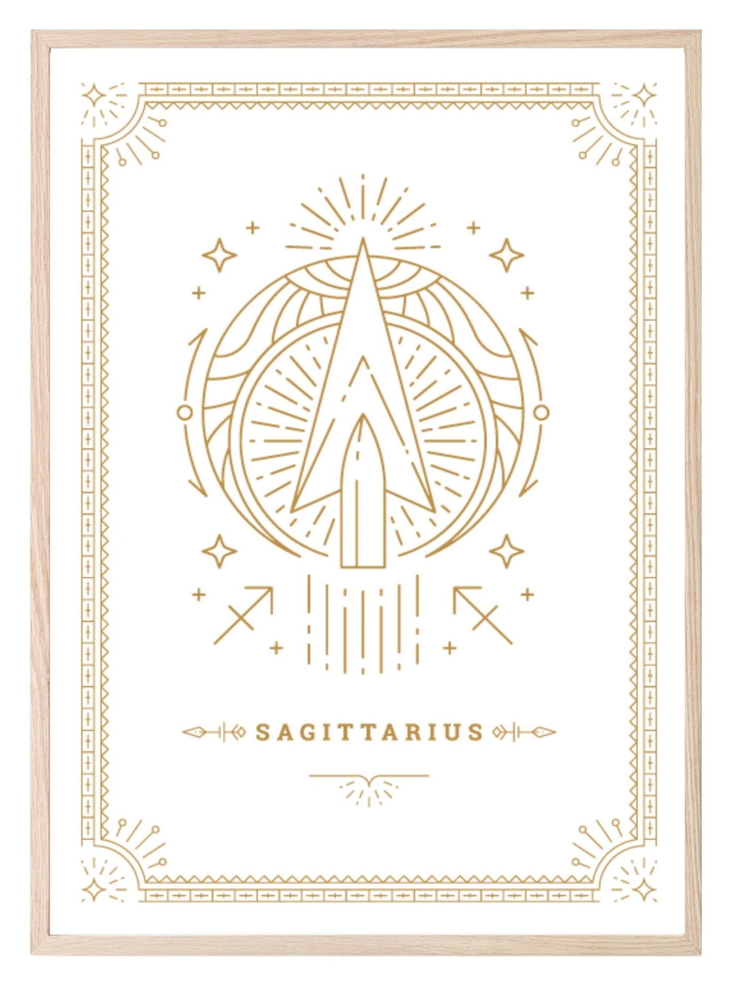 Horoscope Zodiac Prints | Star Signs | Astrology Wall Art Sagittarius