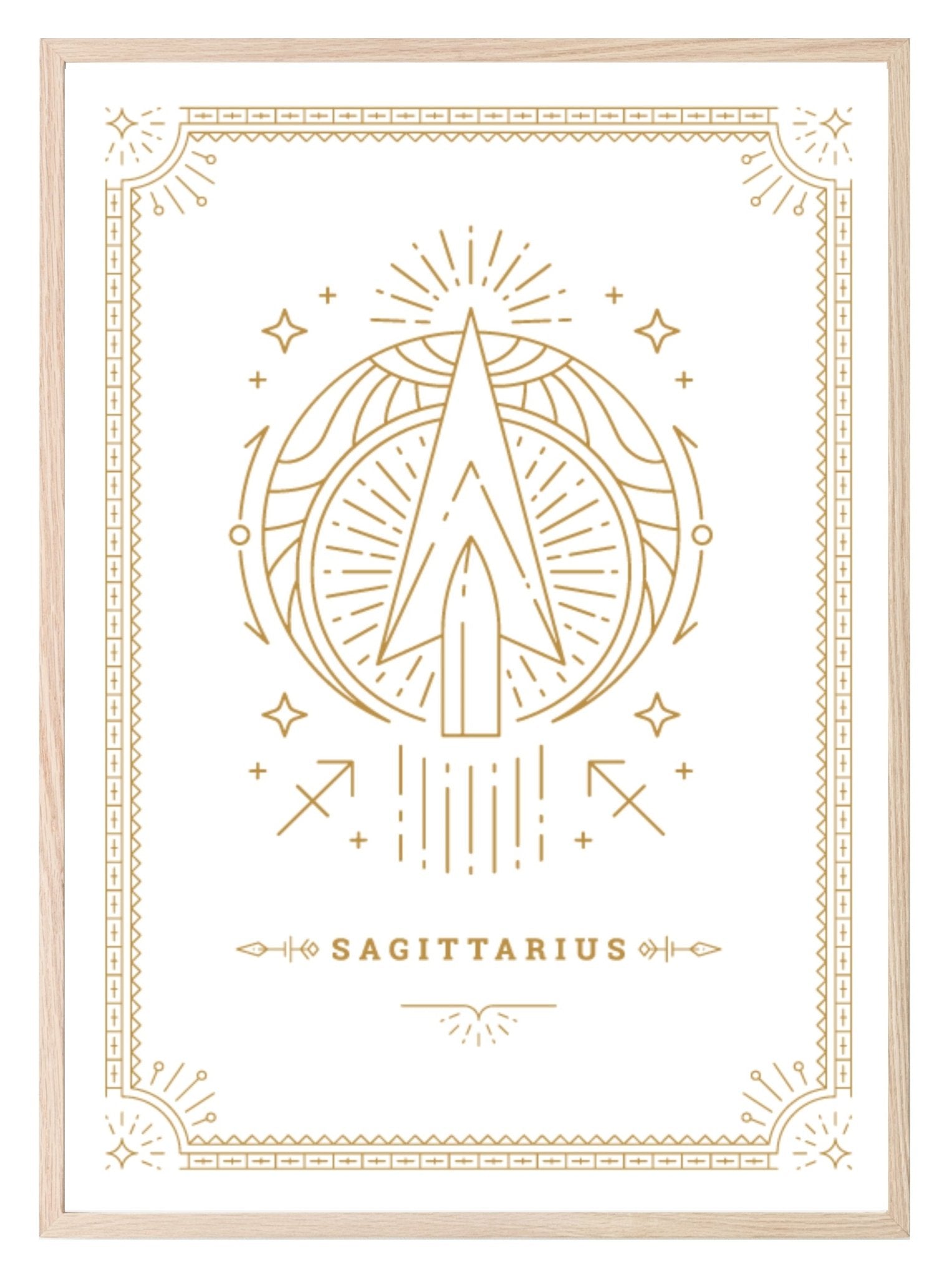 Horoscope Zodiac Prints | Star Signs | Astrology Wall Art Sagittarius