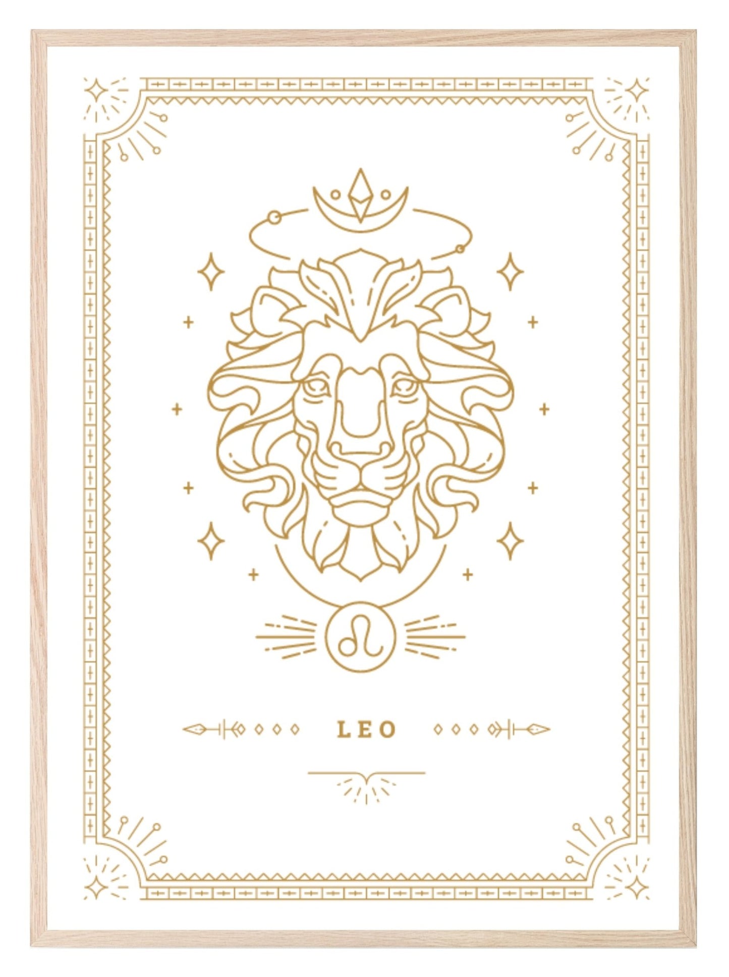 Horoscope Zodiac Prints | Star Signs | Astrology Wall Art Leo