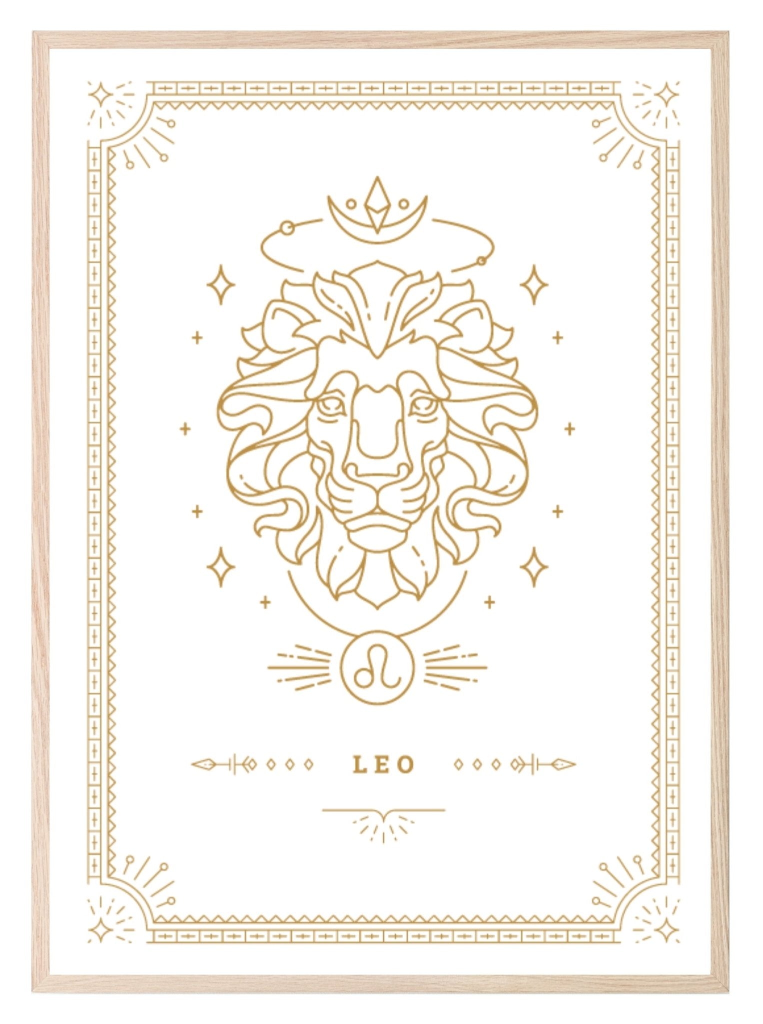 Horoscope Zodiac Prints | Star Signs | Astrology Wall Art Leo