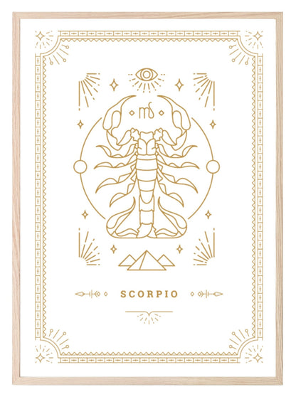 Horoscope Zodiac Prints | Star Signs | Astrology Wall Art Scorpio