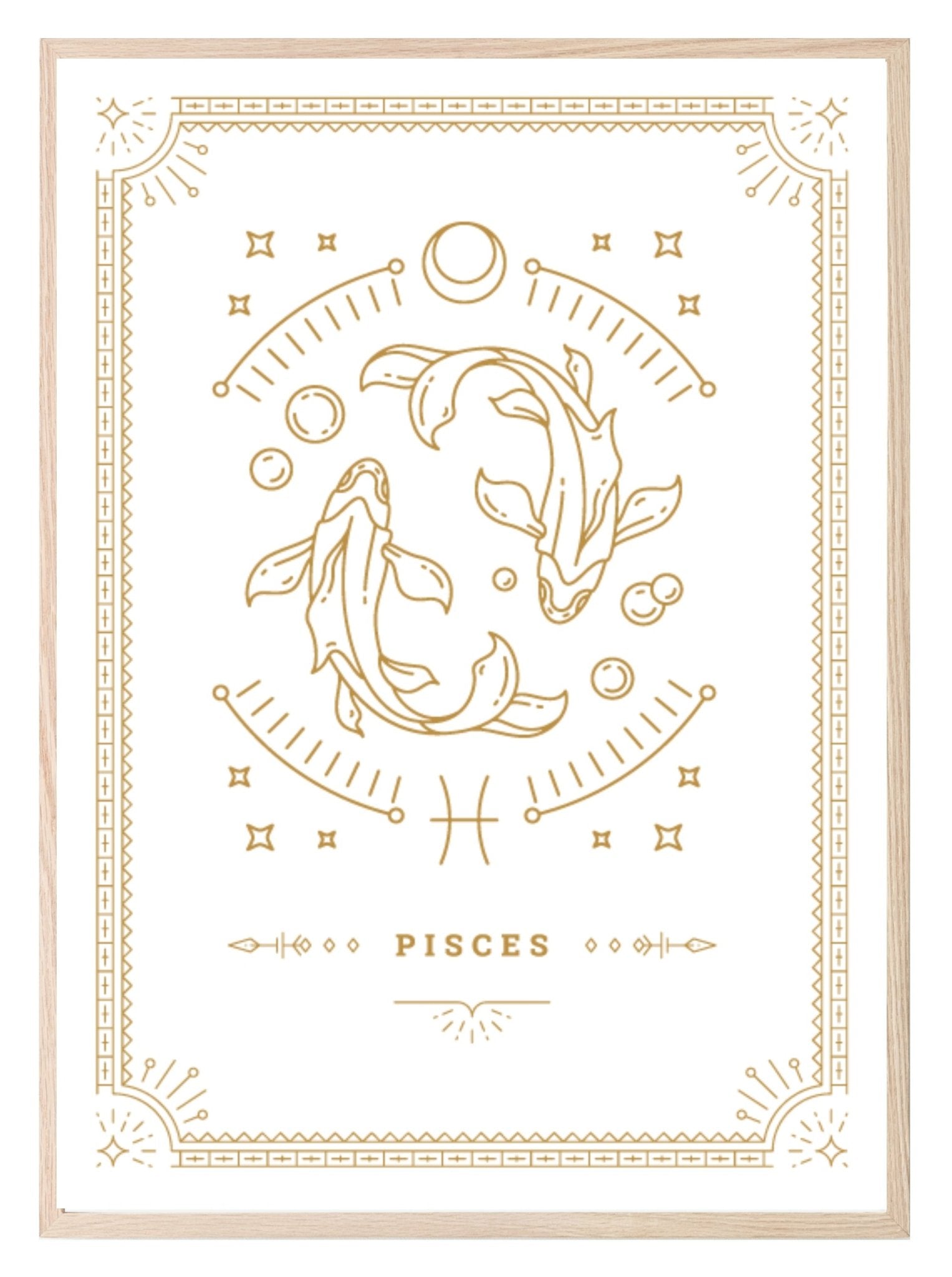 Horoscope Zodiac Prints | Star Signs | Astrology Wall Art Pisces