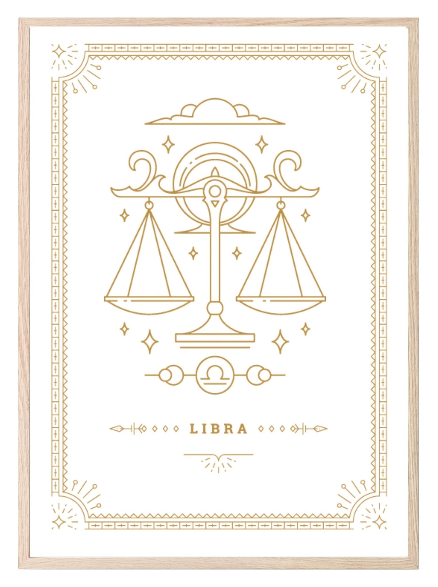 Horoscope Zodiac Prints | Star Signs | Astrology Wall Art Libra