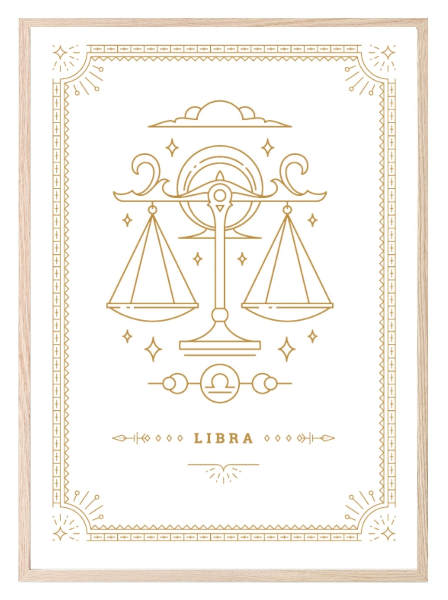 Horoscope Zodiac Prints | Star Signs | Astrology Wall Art Libra