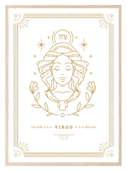 Horoscope Zodiac Prints | Star Signs | Astrology Wall Art Virgo