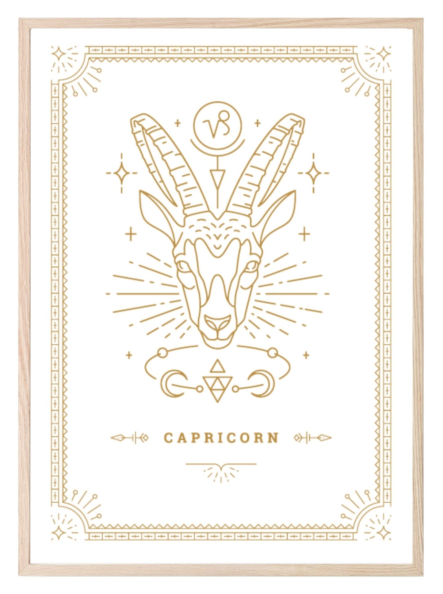 Horoscope Zodiac Prints | Star Signs | Astrology Wall Art Capricorn