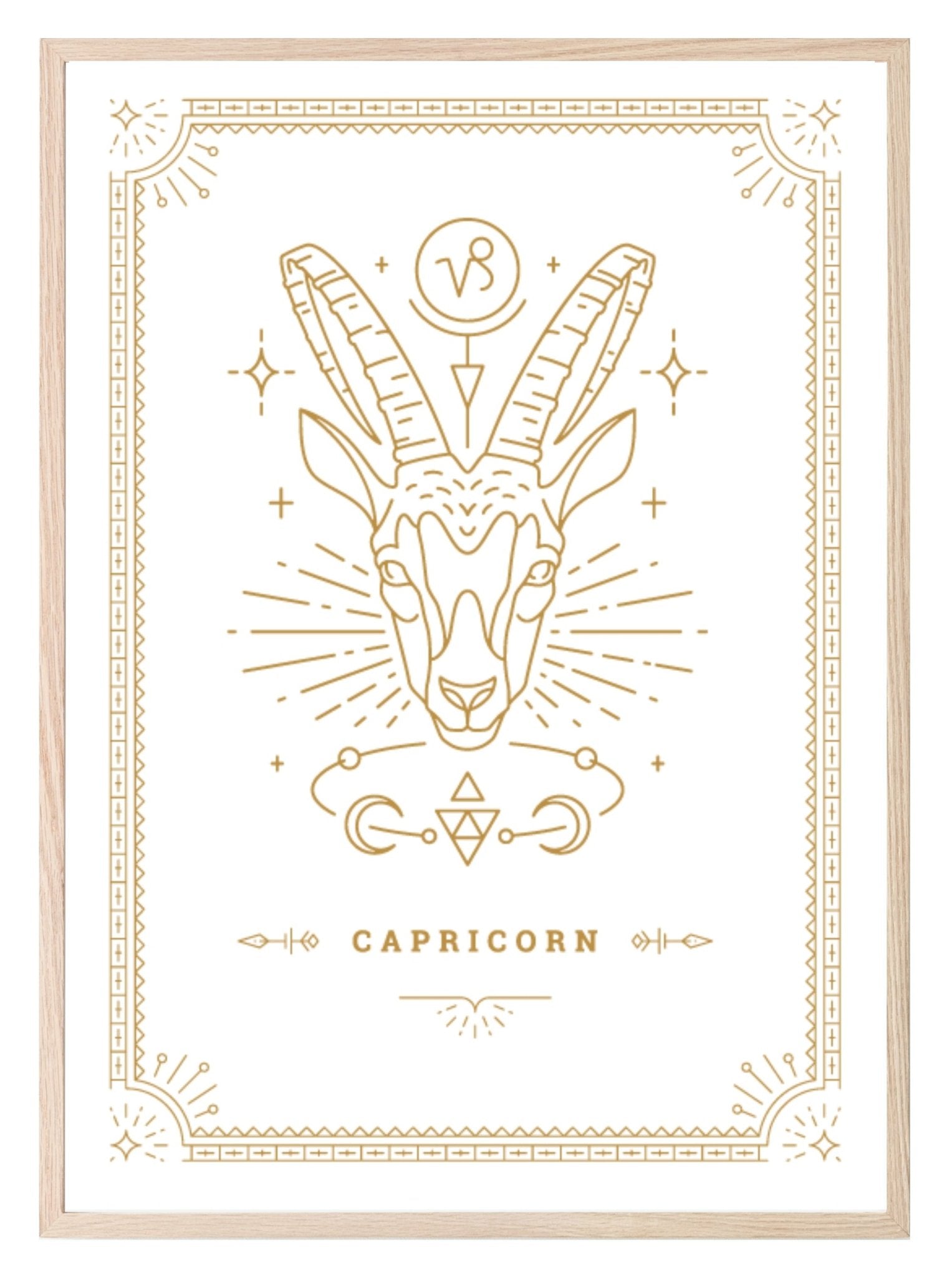 Horoscope Zodiac Prints | Star Signs | Astrology Wall Art Capricorn