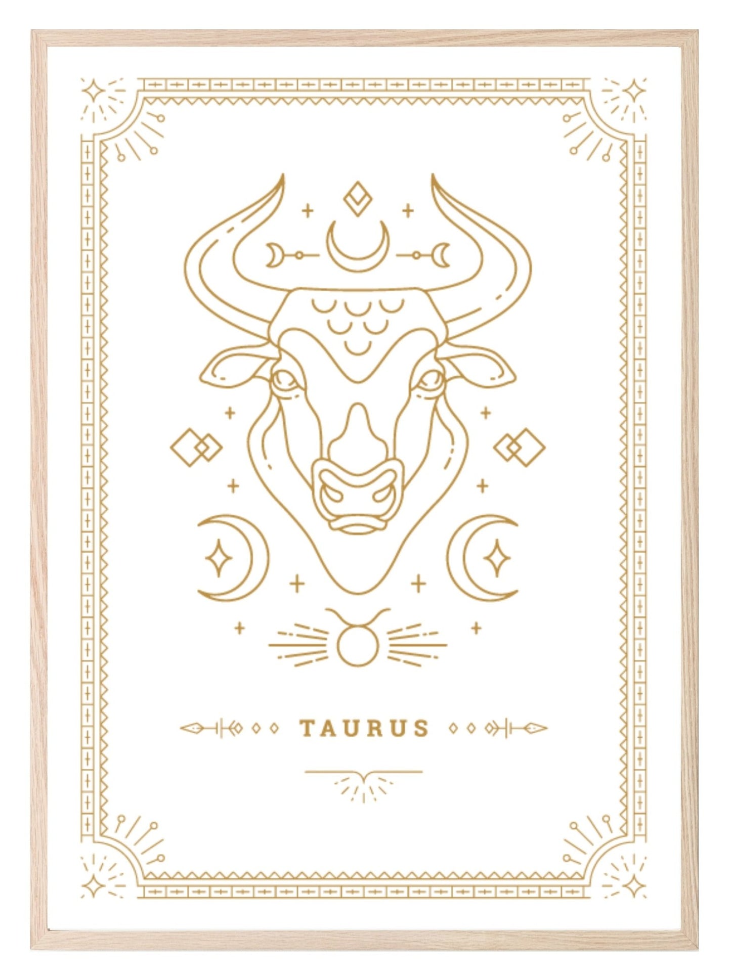 Horoscope Zodiac Prints | Star Signs | Astrology Wall Art Taurus