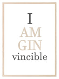 I am GINvincible Print | Food & Drink Wall Art | Customisable - Larosier Prints