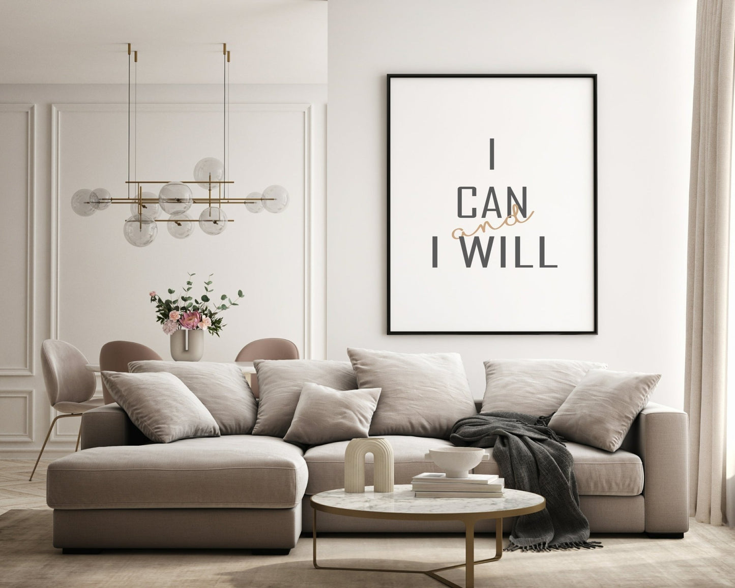 I Can And I Will Print | Inspirational Wall Art | Customisable