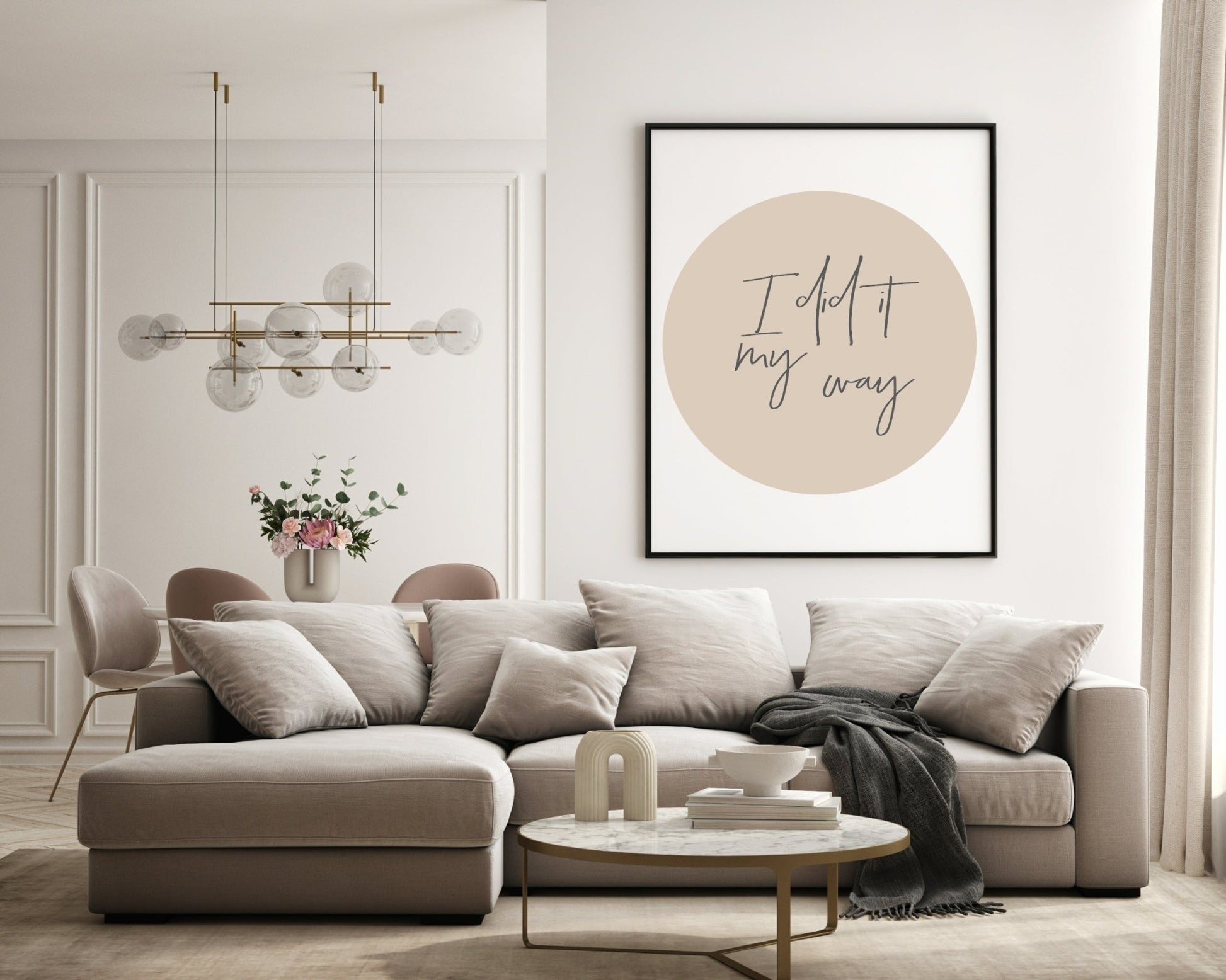 I Did It My Way Print | Inspirational Wall Art | Customisable