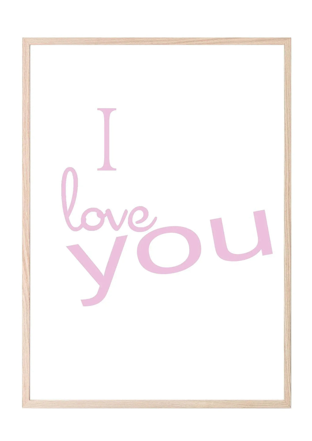 I Love You Print | Family Wall Art | Customisable - Larosier Prints
