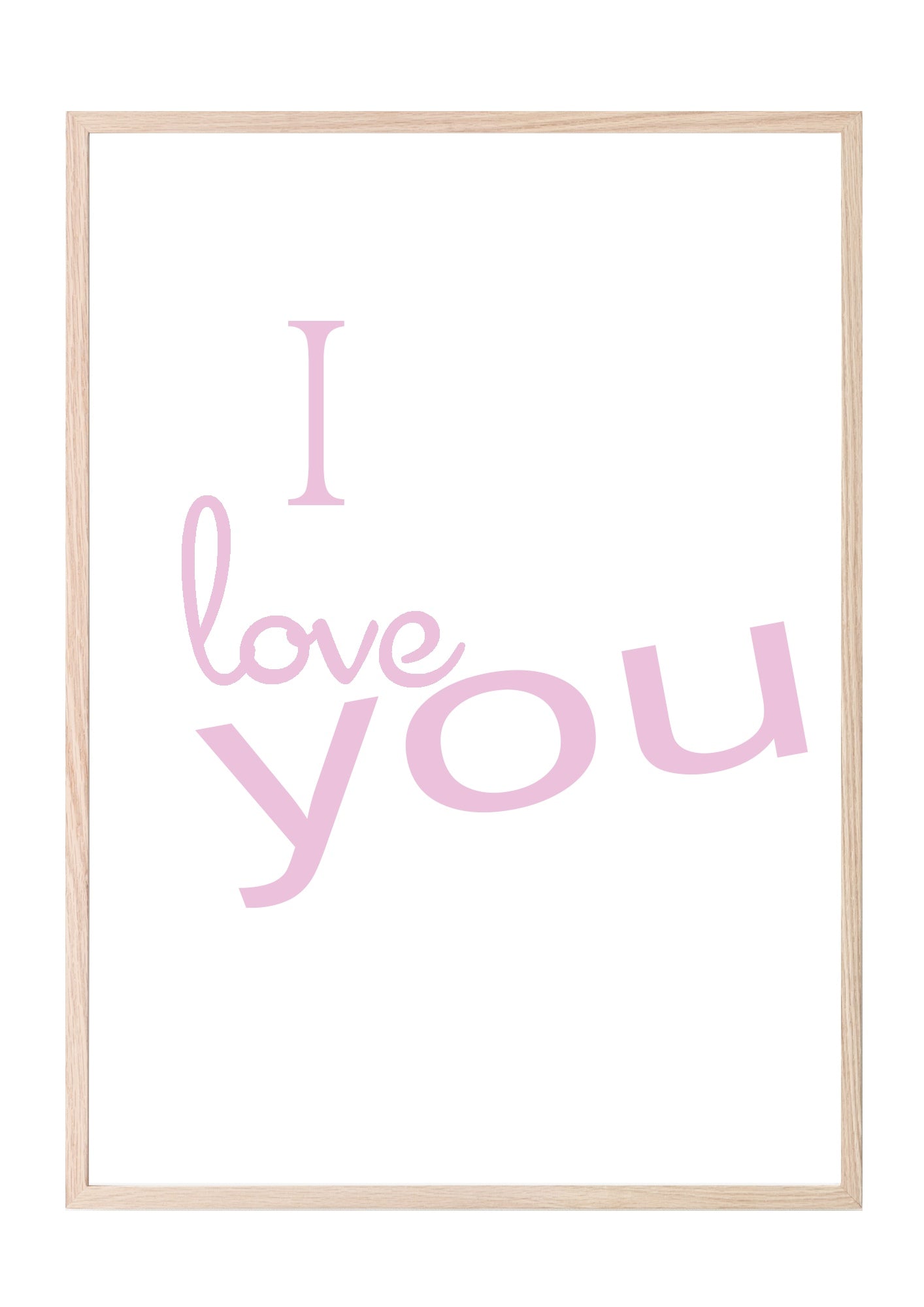 I Love You Print | Family Wall Art | Customisable