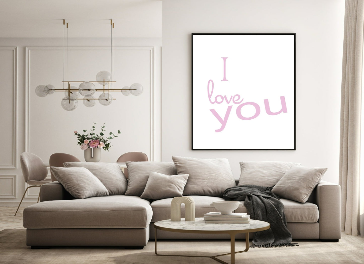 I Love You Print | Family Wall Art | Customisable