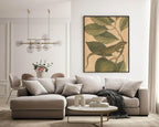Iguana Leaf Print | Botanicals Animal Wall Art - Larosier Prints