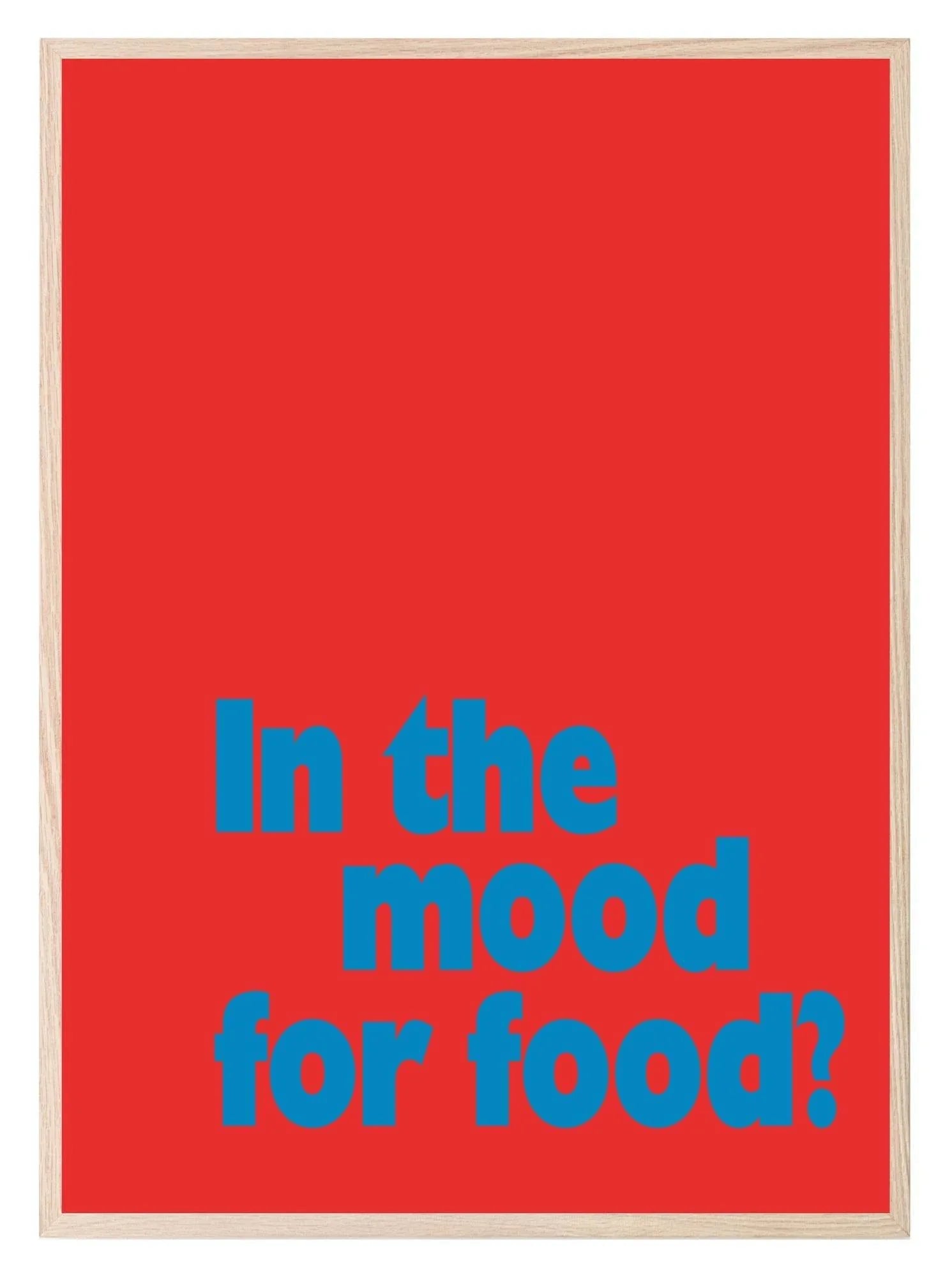 In The Mood For Food Print | Bright Kitchen Wall Art | Customisable - Larosier Prints