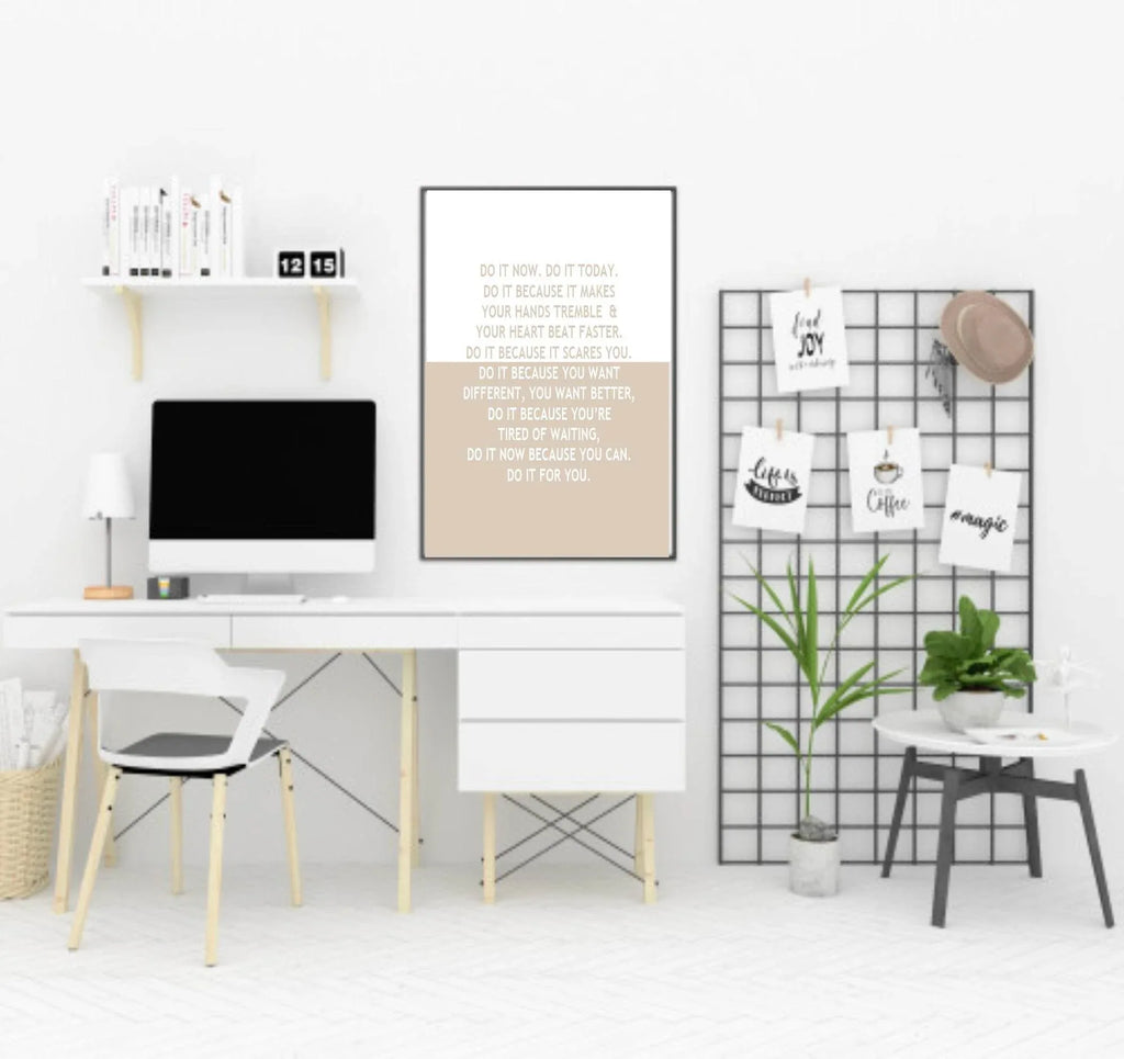 Inspirational Do It Now Print | Do it for you | Motivational Quote | Customisable - Larosier Prints