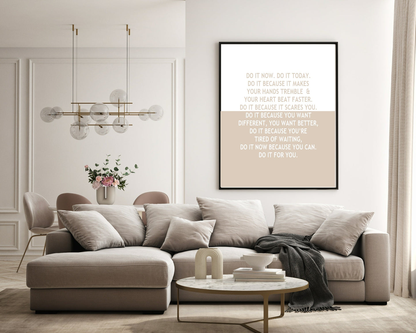 Inspirational Do It Now Print | Do it for you | Motivational Quote | Customisable