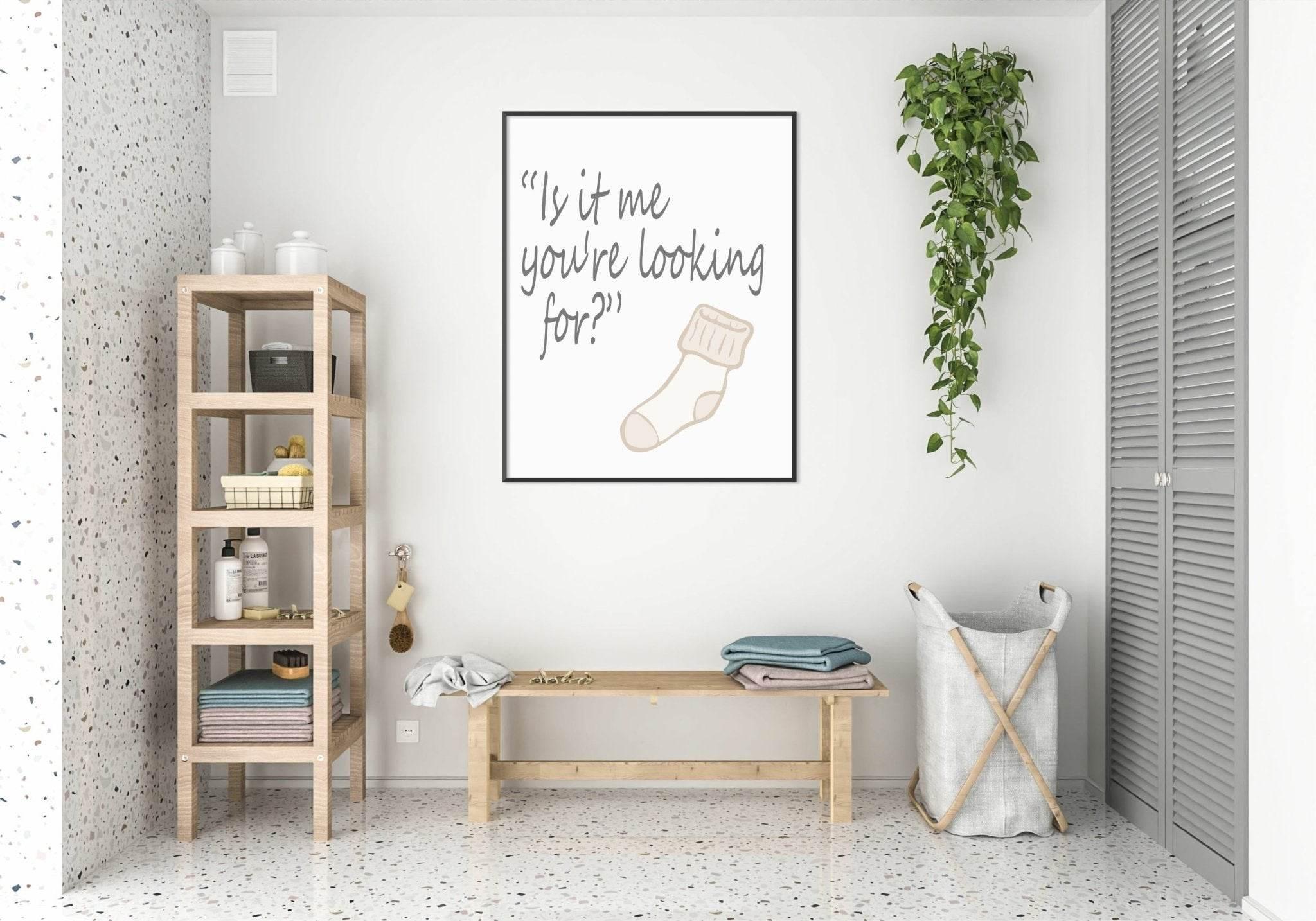 Is It Me You're Looking For Print | Utility Room Wall Art | Customisable - Larosier Prints