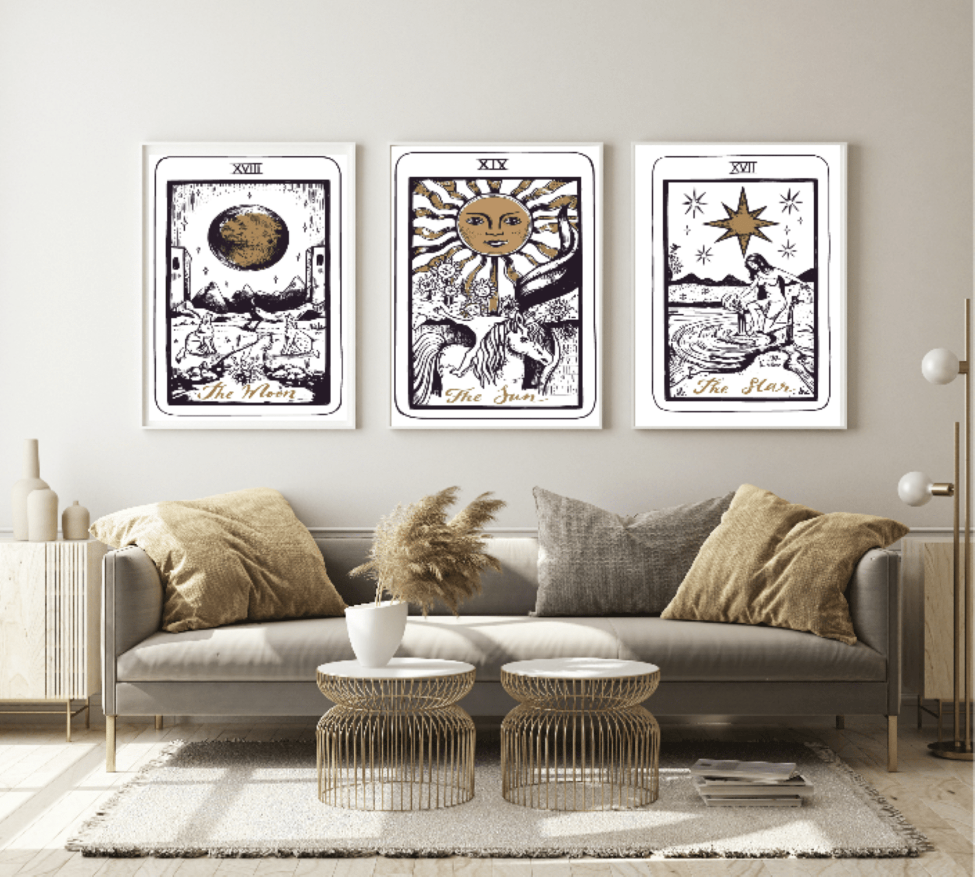 Justice Tarot Card Print | The Major Arcana | Celestial Wall Art