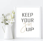 Keep Your GIN Up Print | Food & Drink Wall Art | Customisable - Larosier Prints