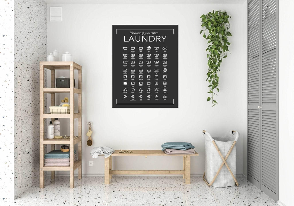 Laundry Print | Black & White Wall Art - Larosier Prints
