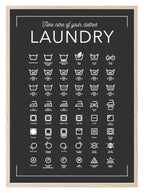 Laundry Print | Black & White Wall Art - Larosier Prints