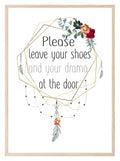 Leave Your Shoes & Drama At The Door Print | Hallway Wall Art | Customisable - Larosier Prints