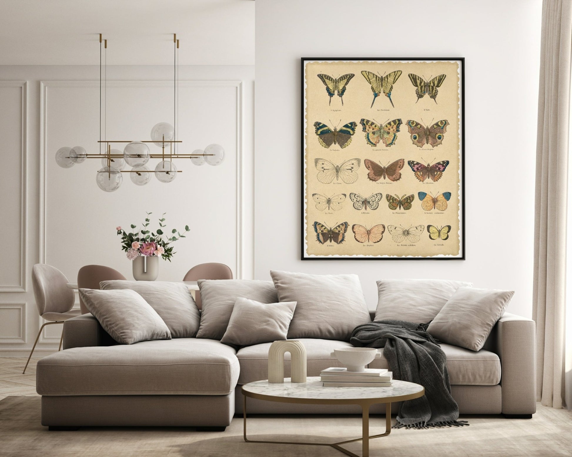 Les Pappilions Print | Butterfly Animal Wall Art