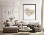 Life Doesn't Come With A Manual, It Comes With A Mother Print | Mum Wall Art | Customisable - Larosier Prints