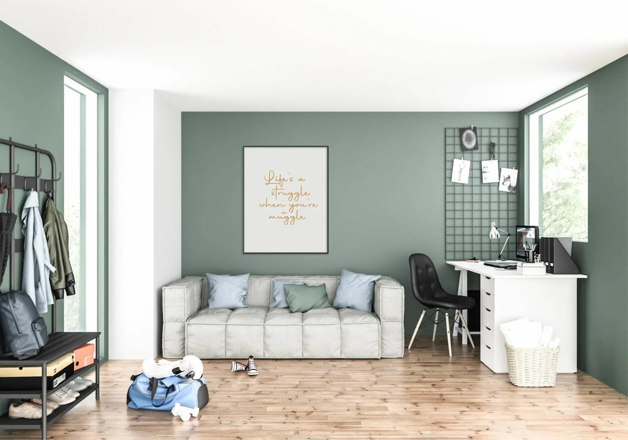 Life's A Struggle, When You're A Muggle | Funny Wall Art | Customisable - Larosier Prints