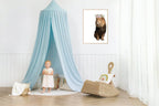 Lion With Floral Crown Print | Kids Animal Wall Art - Larosier Prints