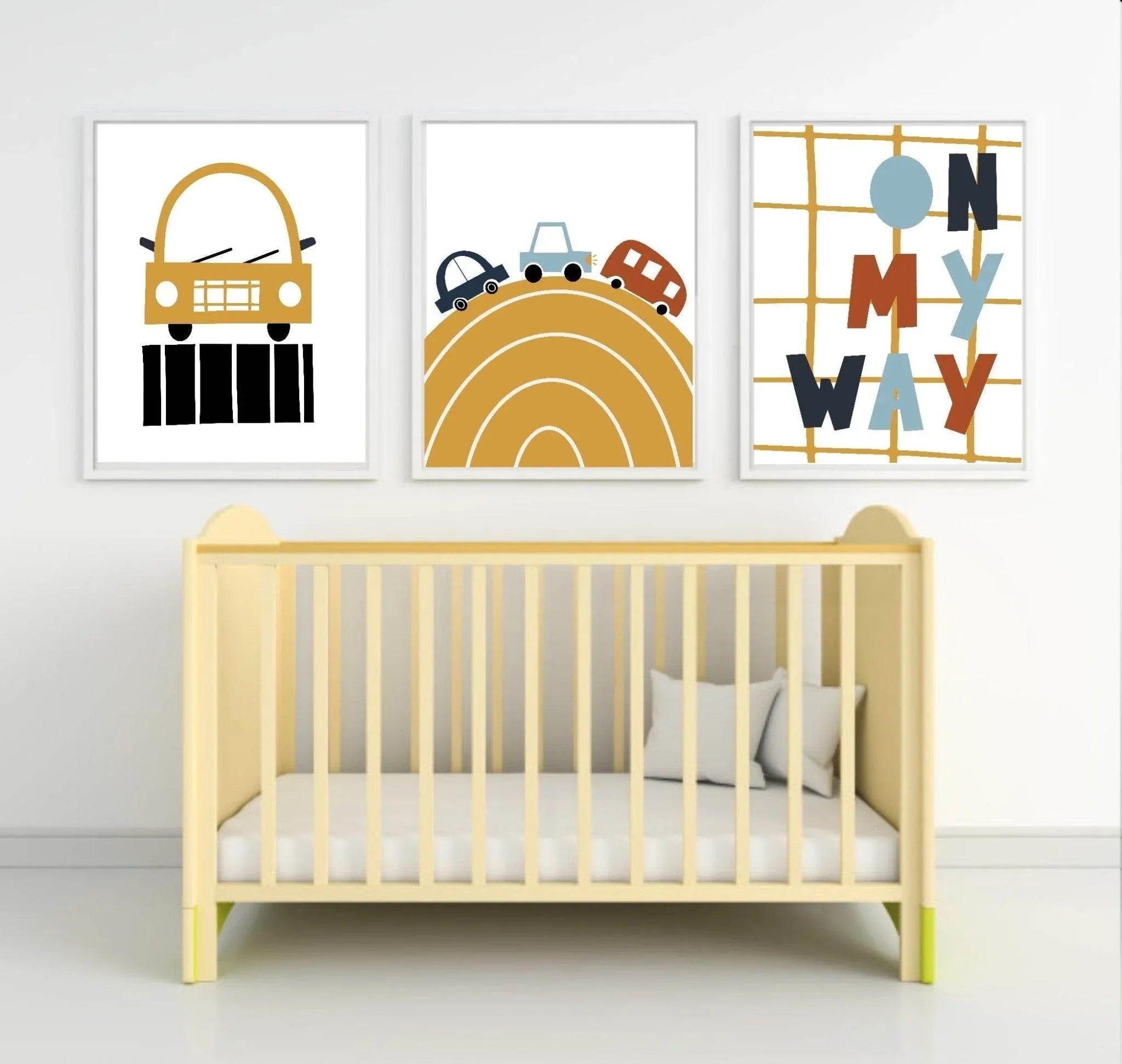 Little Drivers Transport Club Prints | Boys Nursery Wall Art - Larosier Prints