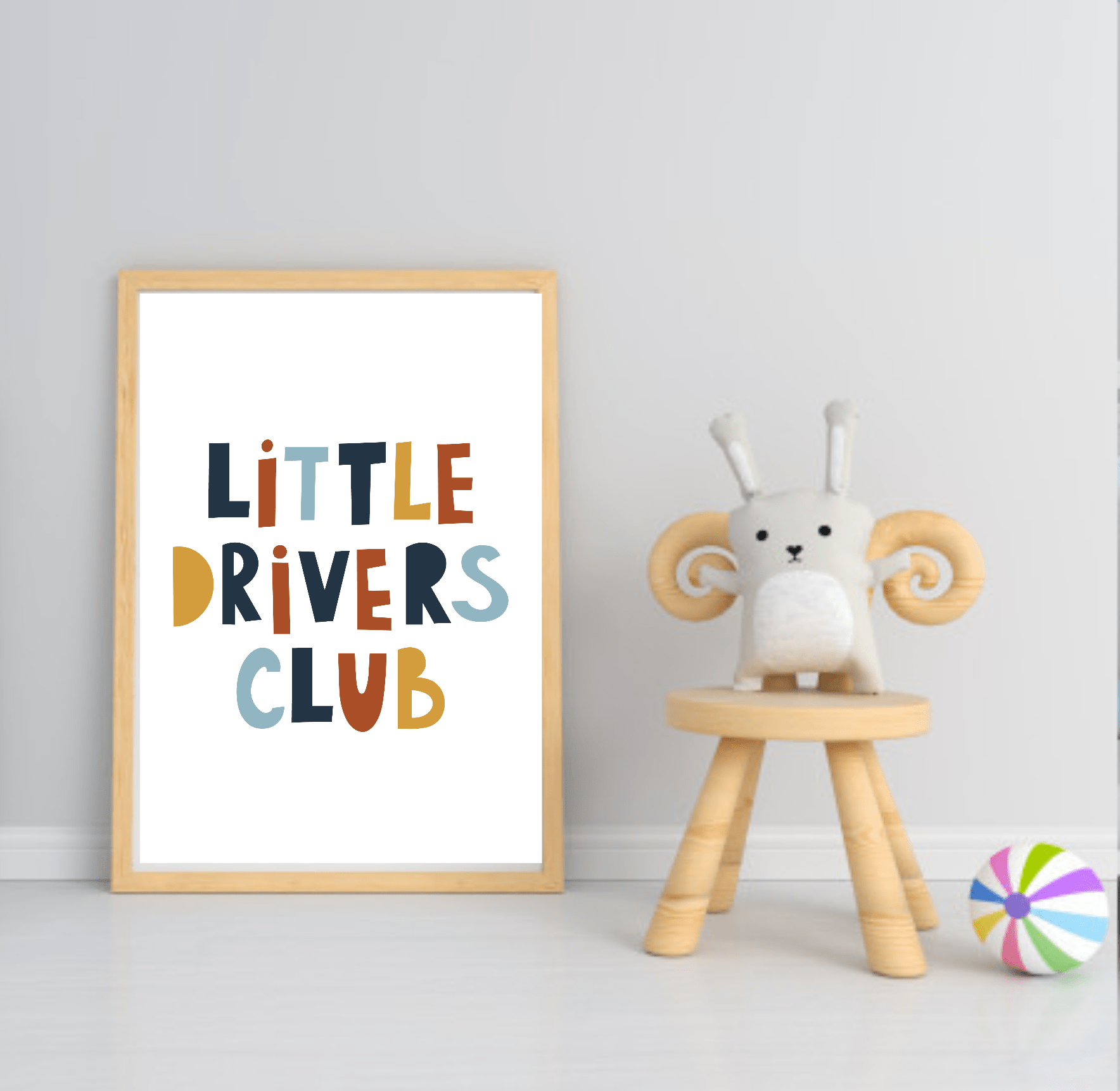 Little Drivers Transport Club Prints | Boys Nursery Wall Art Little Drivers Club