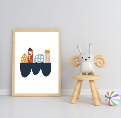 Little Drivers Transport Club Prints | Boys Nursery Wall Art Kids City