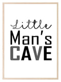 Little Man's Cave Print | Nursery Wall Art | Customisable - Larosier Prints