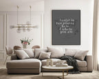Long Distance Love Print | I Exist In Two Places Here & Where You Are | Romantic Wall Art - Larosier Prints