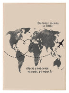 Long Distance Love Print | Romantic Wall Art - Larosier Prints