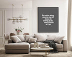 Looking At The Same Moon Print | Family & Love Wall Art | Customisable - Larosier Prints