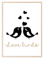 Love Birds Print | Romantic Wall Art - Larosier Prints