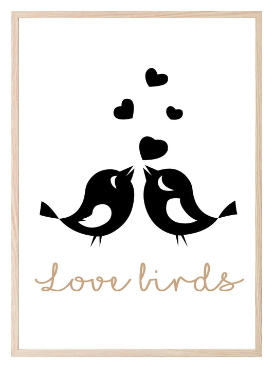 Love Birds Print | Romantic Wall Art