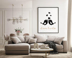 Love Birds Print | Romantic Wall Art - Larosier Prints