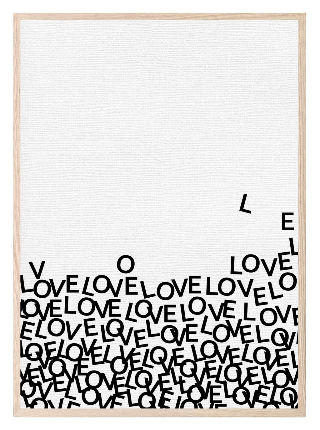 Love Letters Print | Monochrome Family & Love Wall Art - Larosier Prints