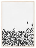 Love Letters Print | Monochrome Family & Love Wall Art - Larosier Prints